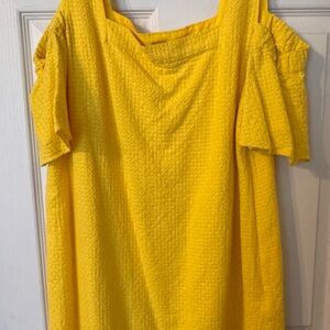 J. Crew Light Yellow Textured Dress